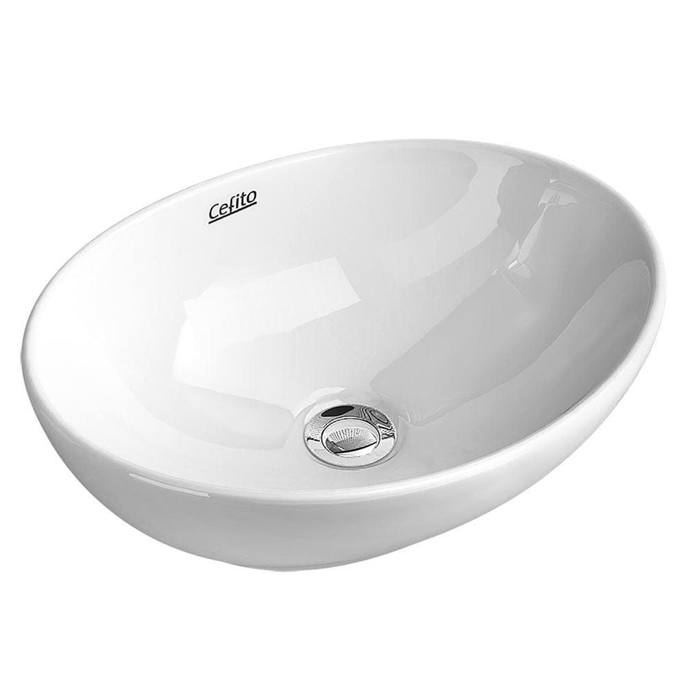 Cefito Furniture > Bathroom > Sinks Cefito Bathroom Basin Ceramic Vanity Sink Hand Wash Bowl 41x34cm