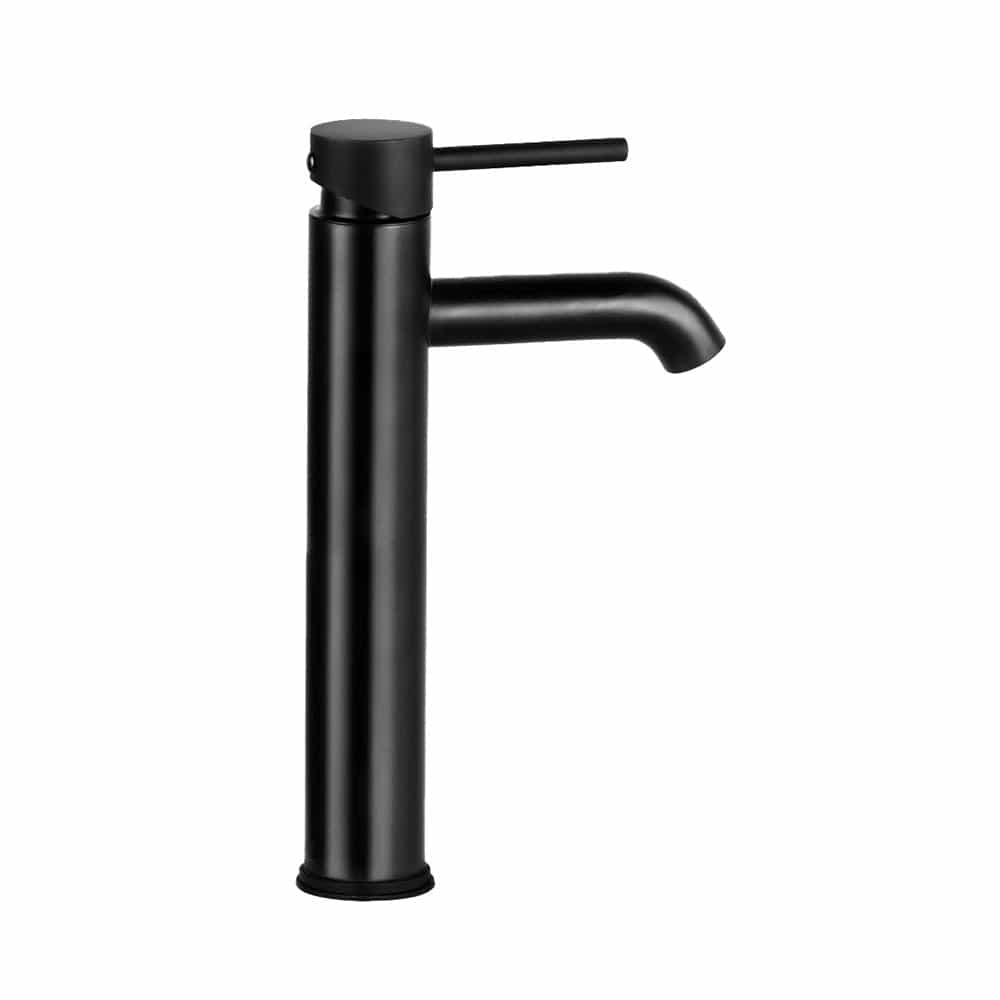 Cefito Furniture > Bathroom > Tap & Sink Accessories Cefito Bathroom Basin Mixer Tap Round Tall Faucet Vanity Laundry Black