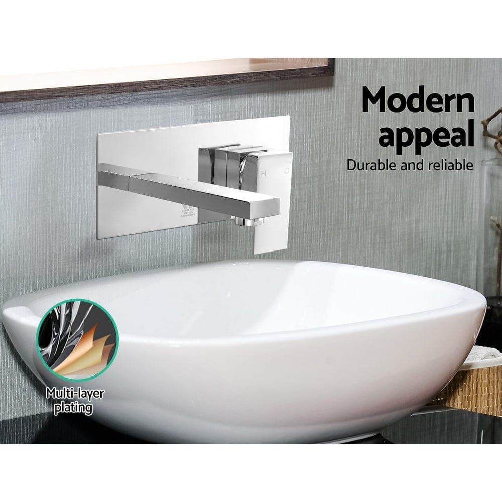 Cefito Furniture > Bathroom > Tap & Sink Accessories Cefito Bathroom Basin Mixer Tap Separate Faucet Vanity Laundry Chrome