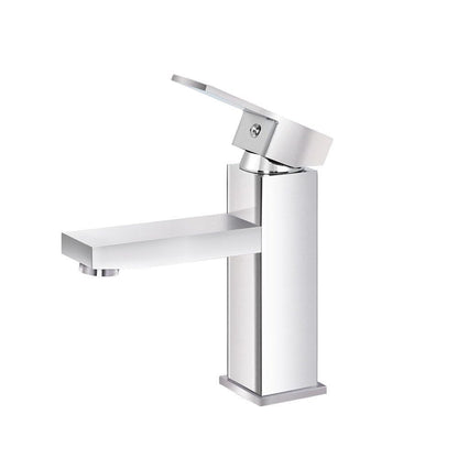Cefito Furniture > Bathroom > Tap & Sink Accessories Cefito Bathroom Basin Mixer Tap Square Faucet Vanity Laundry Chrome