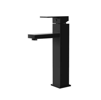 Cefito Furniture > Bathroom > Tap & Sink Accessories Cefito Bathroom Basin Mixer Tap Square Tall Faucet Vanity Laundry Black