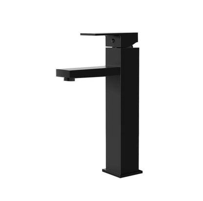 Cefito Furniture > Bathroom > Tap & Sink Accessories Cefito Bathroom Basin Mixer Tap Square Tall Faucet Vanity Laundry Black