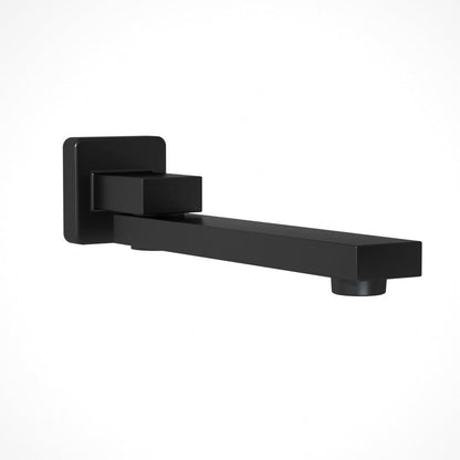 Cefito Furniture > Bathroom > Tap & Sink Accessories Cefito Bathroom Mixer Spout Wall Bath Tap Square Swivel Bathtub Black