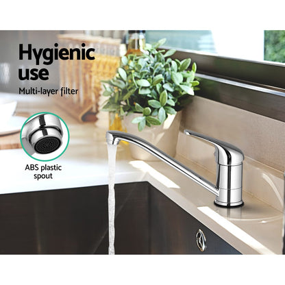 Cefito Furniture > Bathroom > Tap & Sink Accessories Cefito Kitchen Mixer Tap Mixer Long Spout Sink Faucet Basin Laundry Chrome