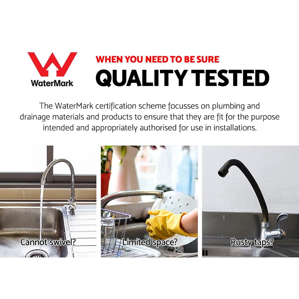 Cefito Furniture > Bathroom > Tap & Sink Accessories Cefito Kitchen Mixer Tap Mixer Long Spout Sink Faucet Basin Laundry Chrome