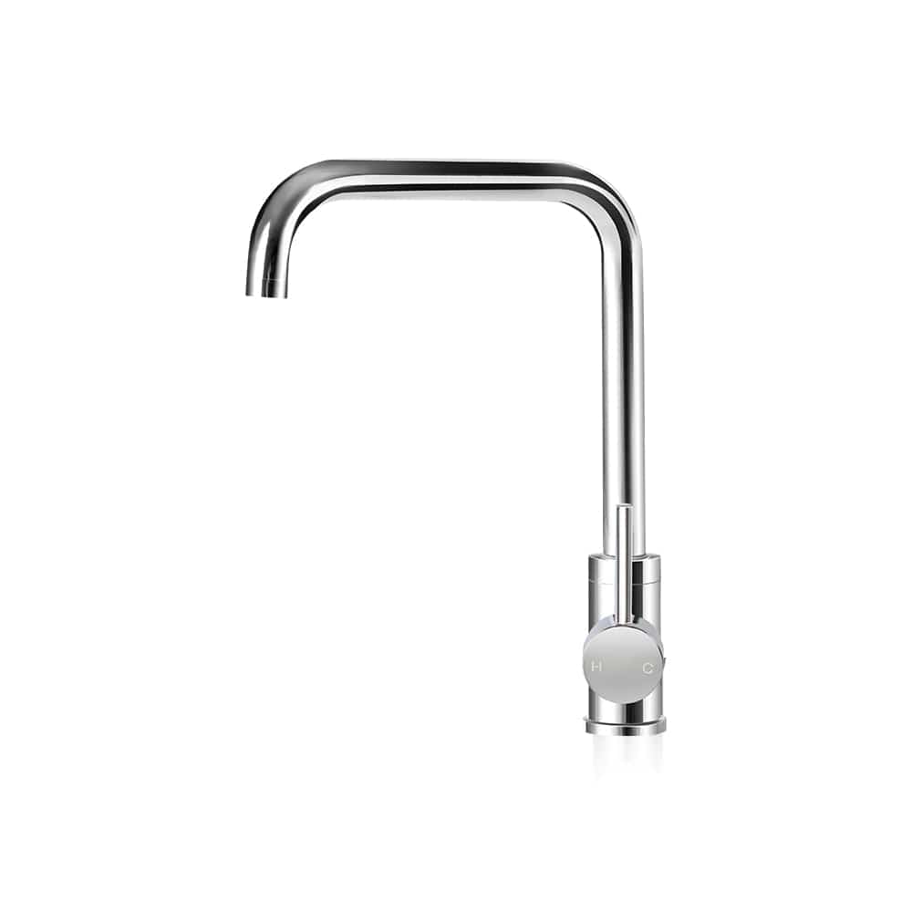 Cefito Furniture > Bathroom > Tap & Sink Accessories Cefito Kitchen Mixer Tap Mixer Rectangle Sink Faucet Basin Laundry Chrome
