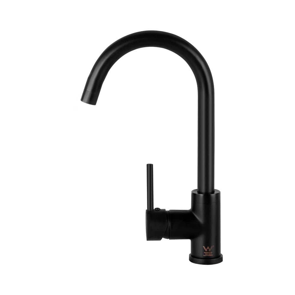 Cefito Furniture > Bathroom > Tap & Sink Accessories Cefito Kitchen Mixer Tap Mixer Round Sink Faucet Basin Laundry Black