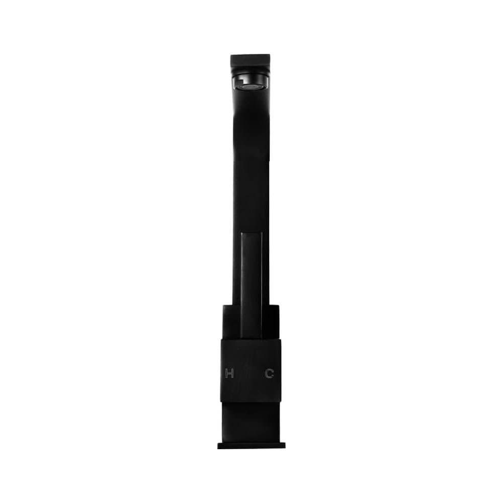 Cefito Furniture > Bathroom > Tap & Sink Accessories Cefito Kitchen Mixer Tap Mixer Square Sink Faucet Basin Laundry Black