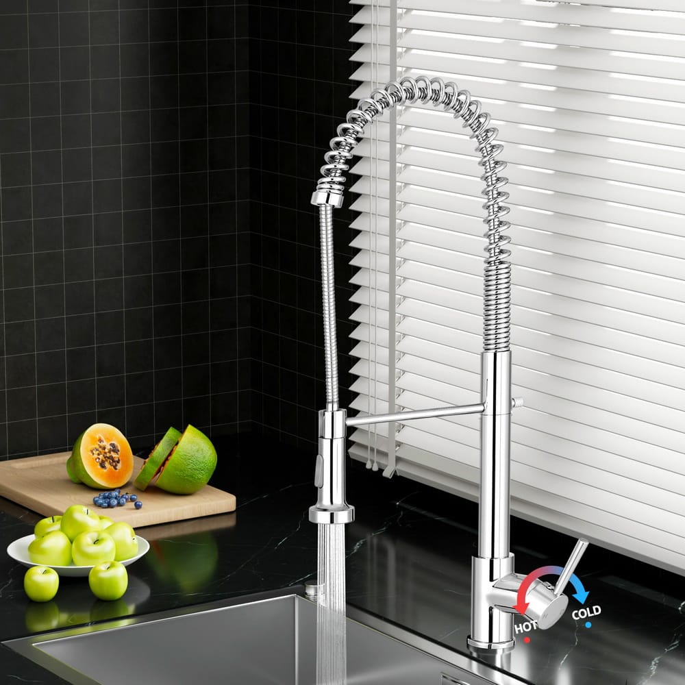 Cefito Furniture > Bathroom > Tap & Sink Accessories Cefito Kitchen Mixer Tap Pull Down 2 Modes Sink Faucet Basin Laundry Chrome