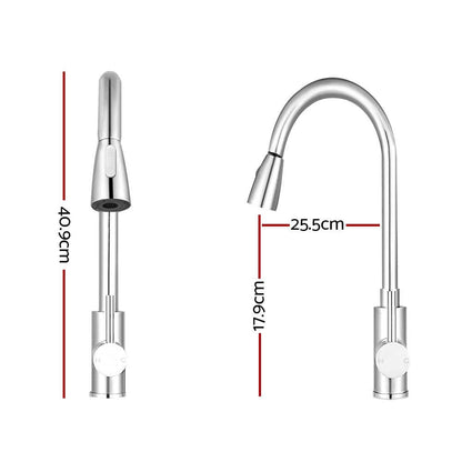 Cefito Furniture > Bathroom > Tap & Sink Accessories Cefito Kitchen Mixer Tap Pull Out 2 Mode Sink Faucet Basin Laundry Chrome