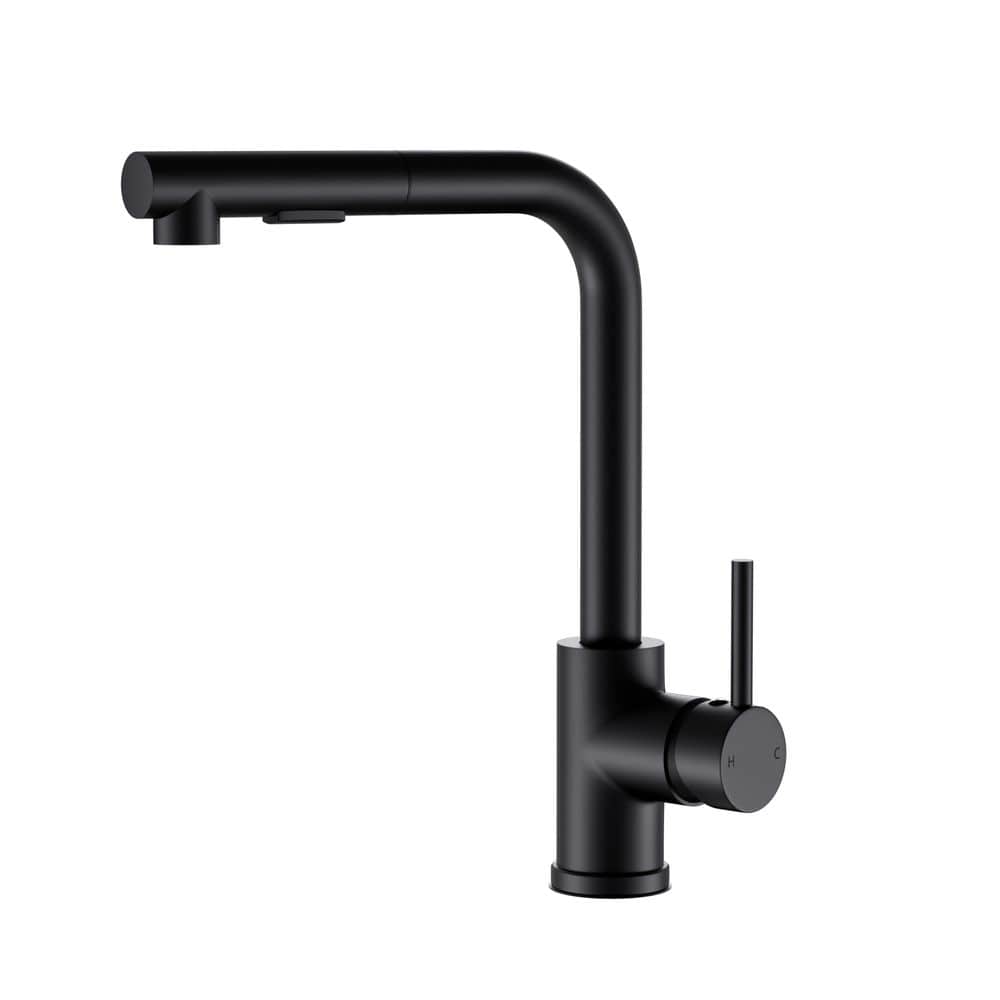 Cefito Furniture > Bathroom > Tap & Sink Accessories Cefito Kitchen Mixer Tap Pull Out Rectangle 2 Mode Sink Basin Faucet Swivel WELS Black