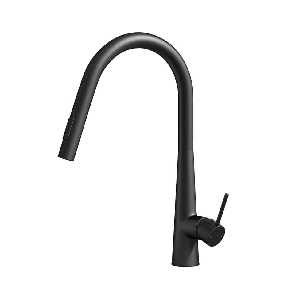 Cefito Furniture > Bathroom > Tap & Sink Accessories Cefito Kitchen Mixer Tap Pull Out Round 2 Mode Sink Basin Faucet Swivel WELS Black