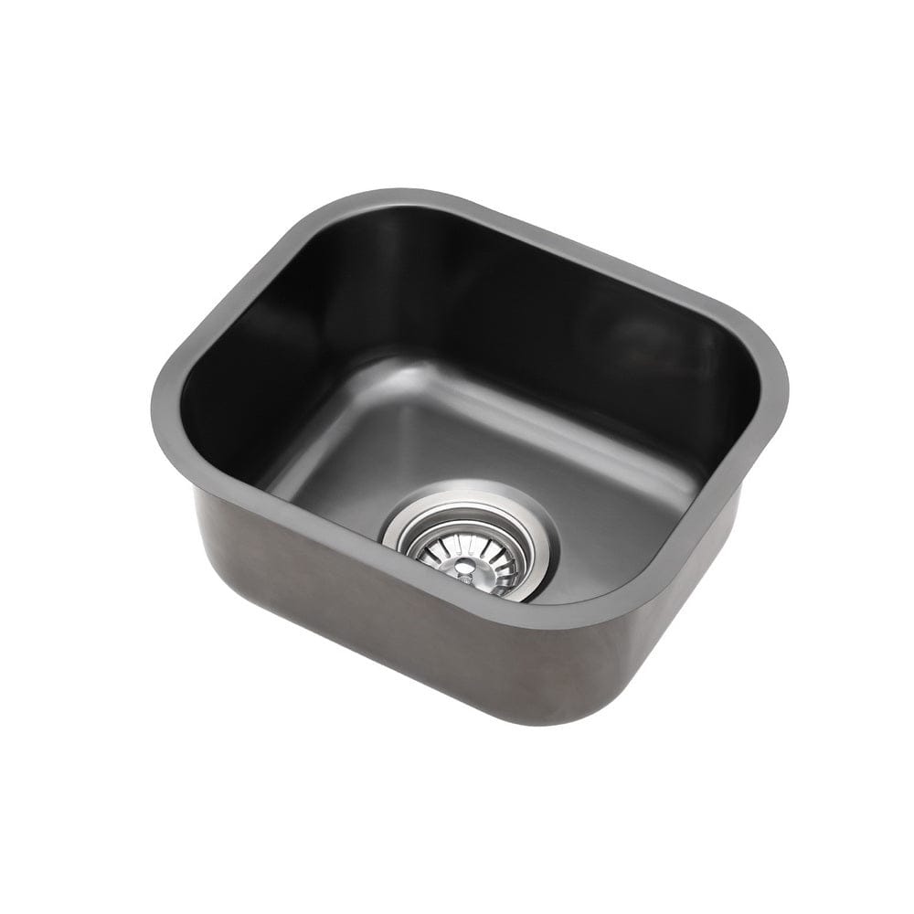 Cefito Furniture > Dining > Kitchen Sinks Cefito Kitchen Sink 30X36CM Stainless Steel Nano Basin Single Bowl Black