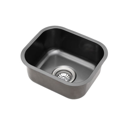 Cefito Furniture > Dining > Kitchen Sinks Cefito Kitchen Sink 30X36CM Stainless Steel Nano Basin Single Bowl Black