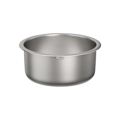 Cefito Furniture > Dining > Kitchen Sinks Cefito Kitchen Sink 43cm Round Stainless Steel Basin Single Bowl Silver