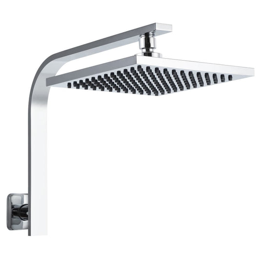 Cefito Home & Garden > Bathroom Accessories > Shower Accessories Cefito 8'' Rain Shower Head Wall Arm Square High Pressure Chrome
