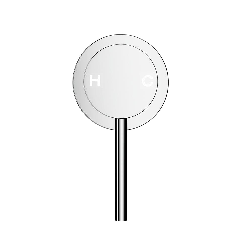 Cefito Home & Garden > Bathroom Accessories > Shower Accessories Cefito Basin Mixer Wall Tap Round Brass Faucet Shower Bathtub Chrome