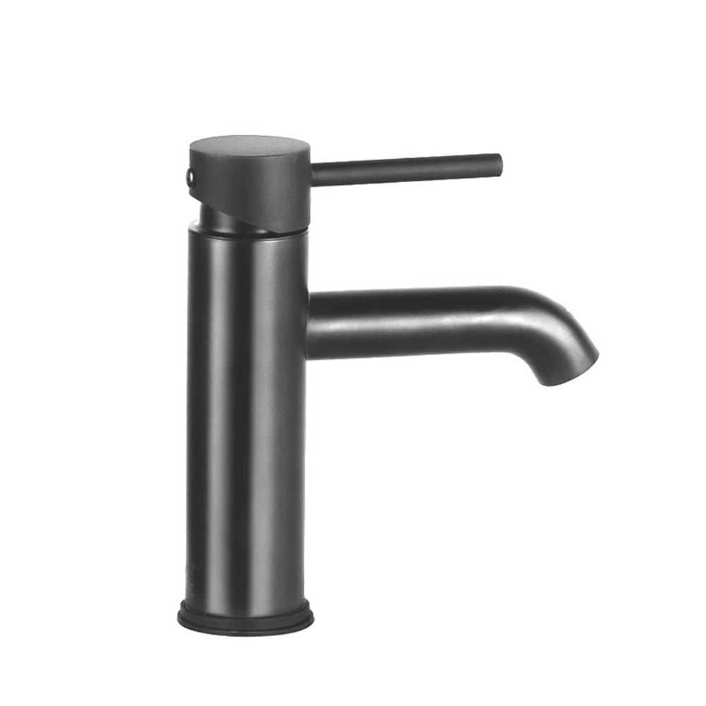 Cefito Home & Garden > Bathroom Accessories > Shower Accessories Cefito Bathroom Basin Mixer Tap Round Brass Faucet Vanity Laundry Black
