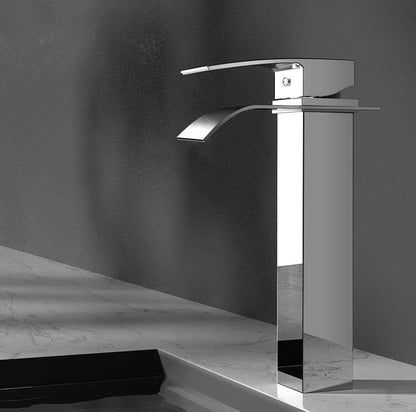 Cefito Home & Garden > Bathroom Accessories > Shower Accessories Cefito Bathroom Basin Mixer Tap Thin Tall Faucet Vanity Laundry Silver