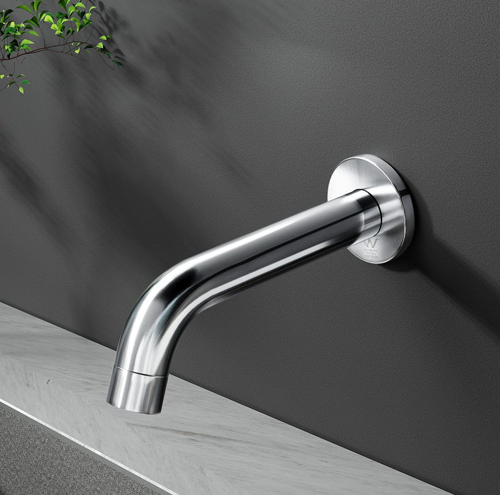 Cefito Home & Garden > Bathroom Accessories > Shower Accessories Cefito Bathroom Mixer Spout Wall Bath Tap Round Shower Bathtub Chrome