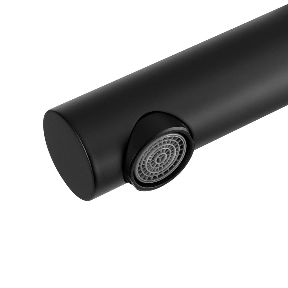 Cefito Home & Garden > Bathroom Accessories > Shower Accessories Cefito Bathroom Mixer Spout Wall Bath Tap Round Swivel Bathtub Black