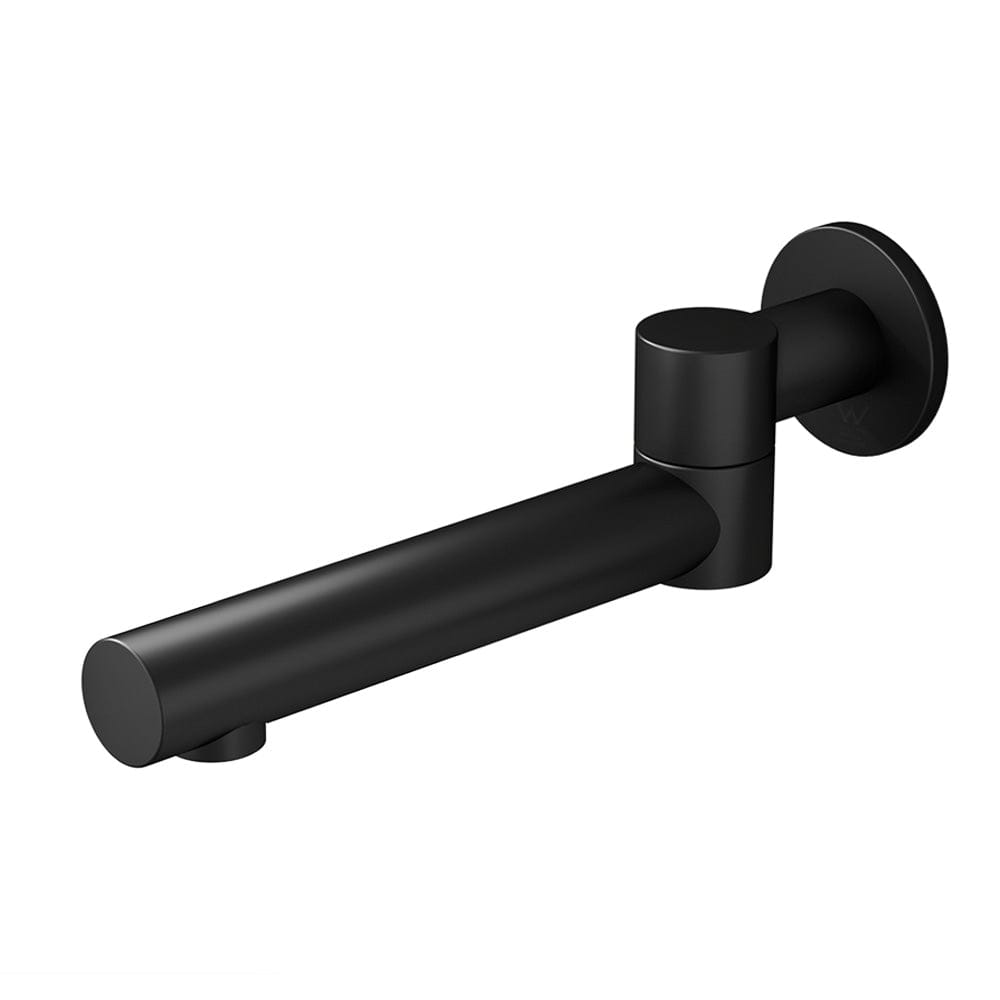 Cefito Home & Garden > Bathroom Accessories > Shower Accessories Cefito Bathroom Mixer Spout Wall Bath Tap Round Swivel Bathtub Black