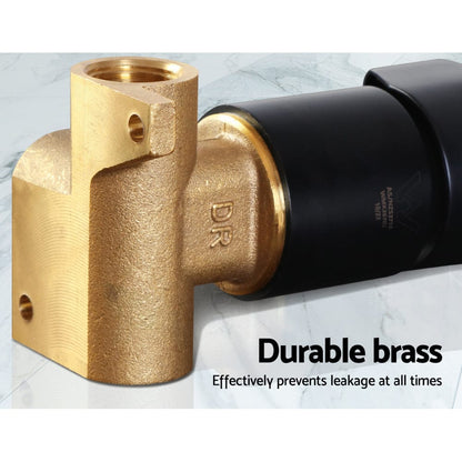 Cefito Home & Garden > Bathroom Accessories > Shower Accessories Cefito Shower Mixer Tap Wall Bath Taps Brass Hot Cold Basin Bathroom Black