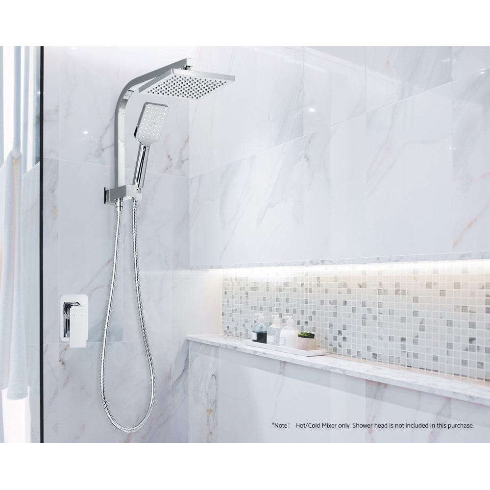 Cefito Home & Garden > Bathroom Accessories > Shower Accessories Cefito Shower Mixer Tap Wall Bath Taps Brass Hot Cold Basin Bathroom Chrome