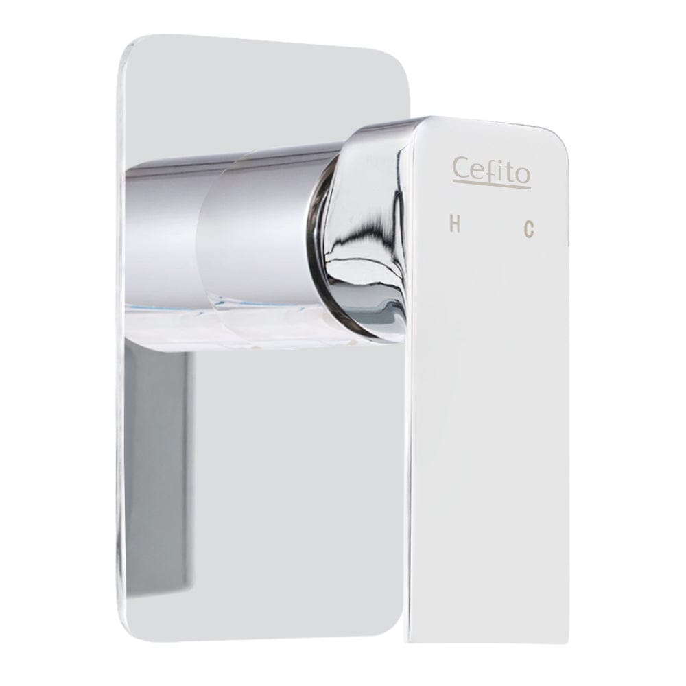 Cefito Home & Garden > Bathroom Accessories > Shower Accessories Cefito Shower Mixer Tap Wall Bath Taps Brass Hot Cold Basin Bathroom Chrome