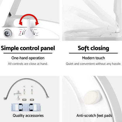 Cefito Home & Garden > Bathroom Accessories > Toilet & Bidet Accessories Cefito Non Electric Bidet Toilet Seat Cover Auto Smart Water Wash Dry