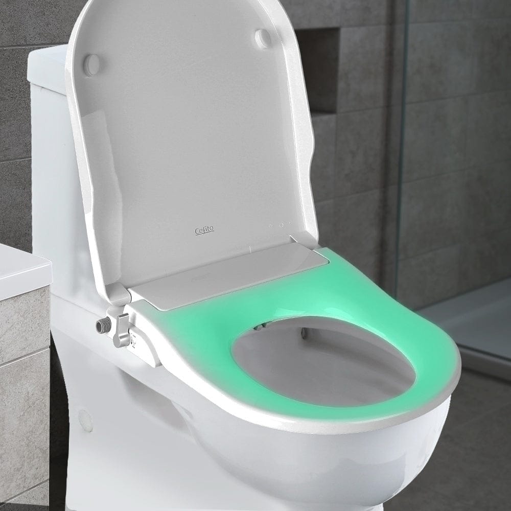 Cefito Home & Garden > Bathroom Accessories > Toilet & Bidet Accessories Cefito Non Electric Bidet Toilet Seat Cover Auto Smart Water Wash Dry