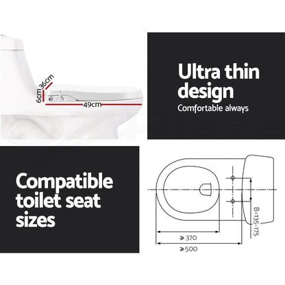 Cefito Home & Garden > Bathroom Accessories > Toilet & Bidet Accessories Cefito Non Electric Bidet Toilet Seat Cover Auto Smart Water Wash Dry