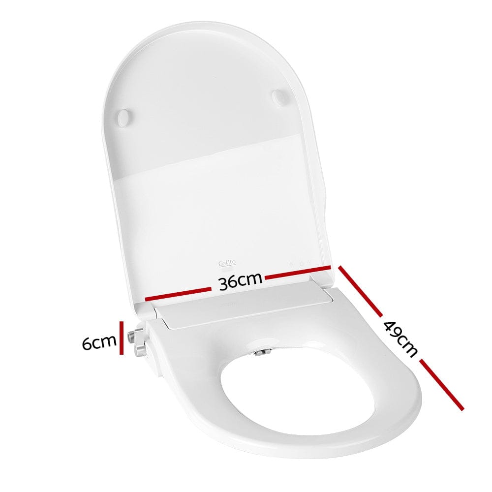 Cefito Home & Garden > Bathroom Accessories > Toilet & Bidet Accessories Cefito Non Electric Bidet Toilet Seat Cover Auto Smart Water Wash Dry