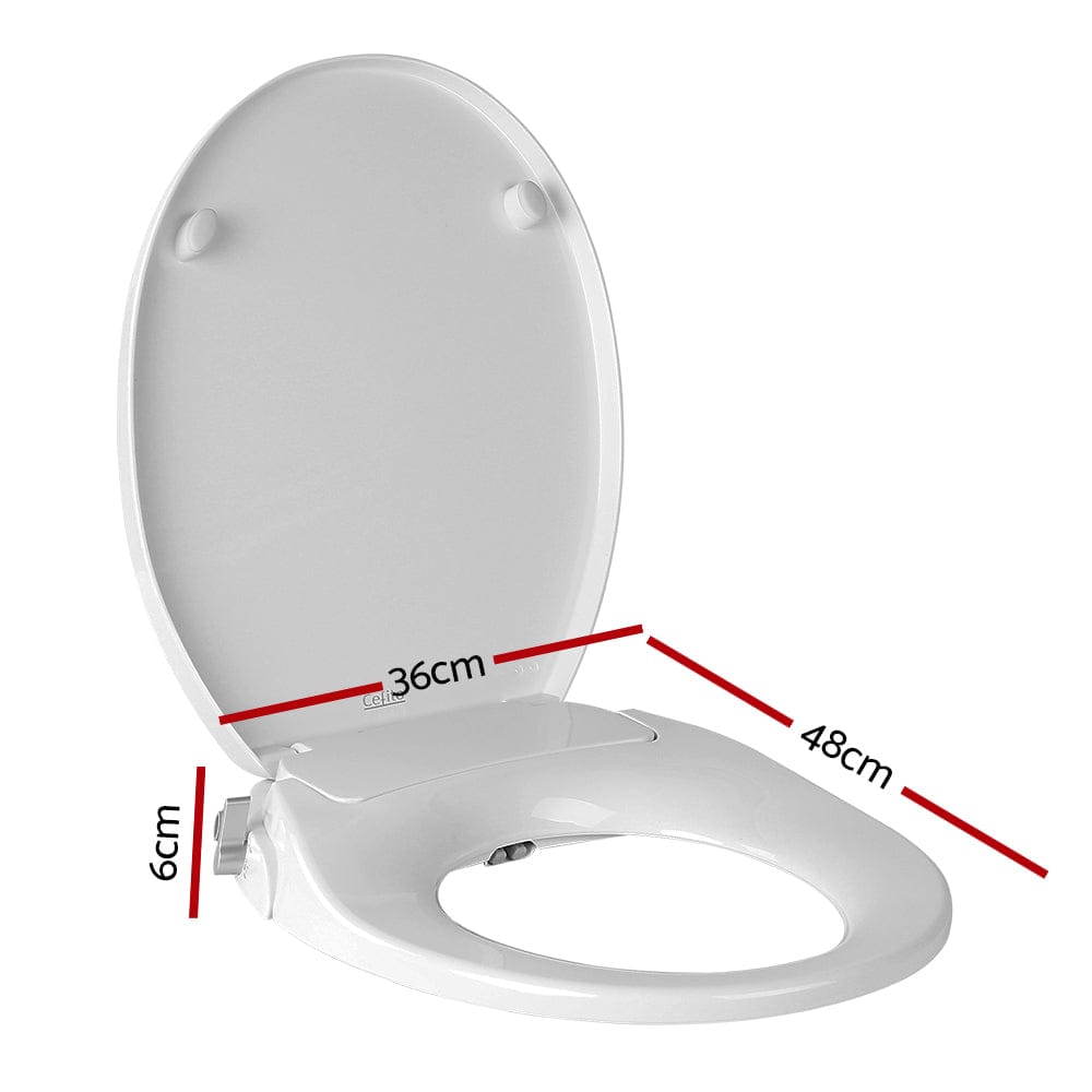 Cefito Home & Garden > Bathroom Accessories > Toilet & Bidet Accessories Cefito Non Electric Bidet Toilet Seat Cover Auto Water Spray Wash Knob Control