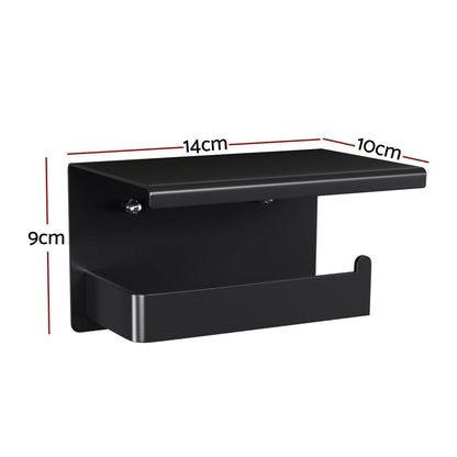 Cefito Home & Garden > Bathroom Accessories > Toilet Paper Holders Cefito Toilet Paper Roll Holder w/ Storage Shelf