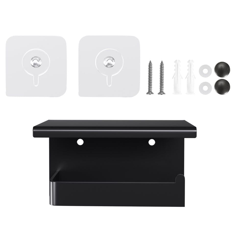 Cefito Home & Garden > Bathroom Accessories > Toilet Paper Holders Cefito Toilet Paper Roll Holder w/ Storage Shelf