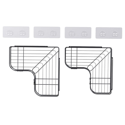 Cefito Home & Garden > DIY > Kitchen & Bathroom DIY Cefito 2 Packs Bathroom Shelf Corner Storage Rack
