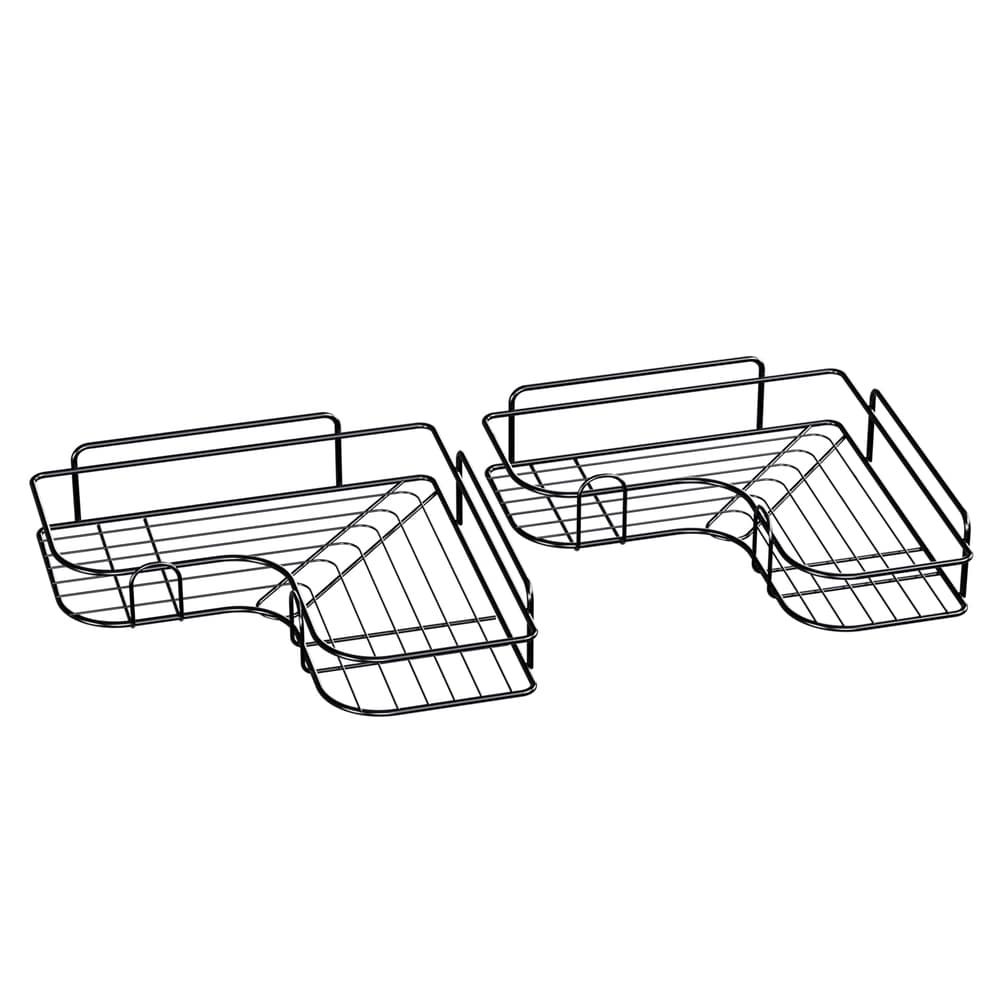 Cefito Home & Garden > DIY > Kitchen & Bathroom DIY Cefito 2 Packs Bathroom Shelf Corner Storage Rack
