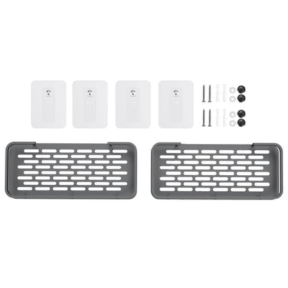 Cefito Home & Garden > DIY > Kitchen & Bathroom DIY Cefito 2 Packs Bathroom Shelf Storage Rack