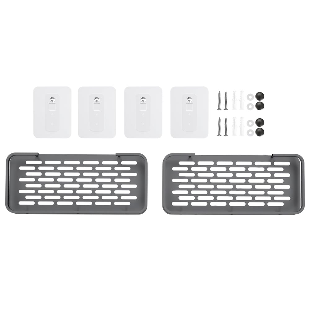 Cefito Home & Garden > DIY > Kitchen & Bathroom DIY Cefito 2 Packs Bathroom Shelf Storage Rack