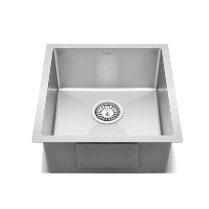 Cefito Home & Garden > DIY > Kitchen & Bathroom DIY Cefito Handmade Kitchen Sink Stainless steel Sink 44cm x 45cm