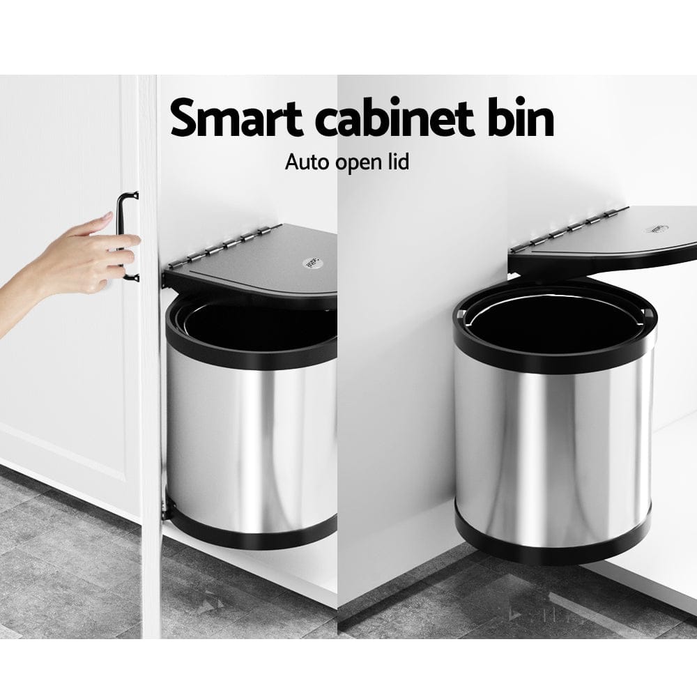 Cefito Home & Garden > Kitchen Bins > Pull Out Bins Cefito Pull Out Bin Swing Out Bins 12L