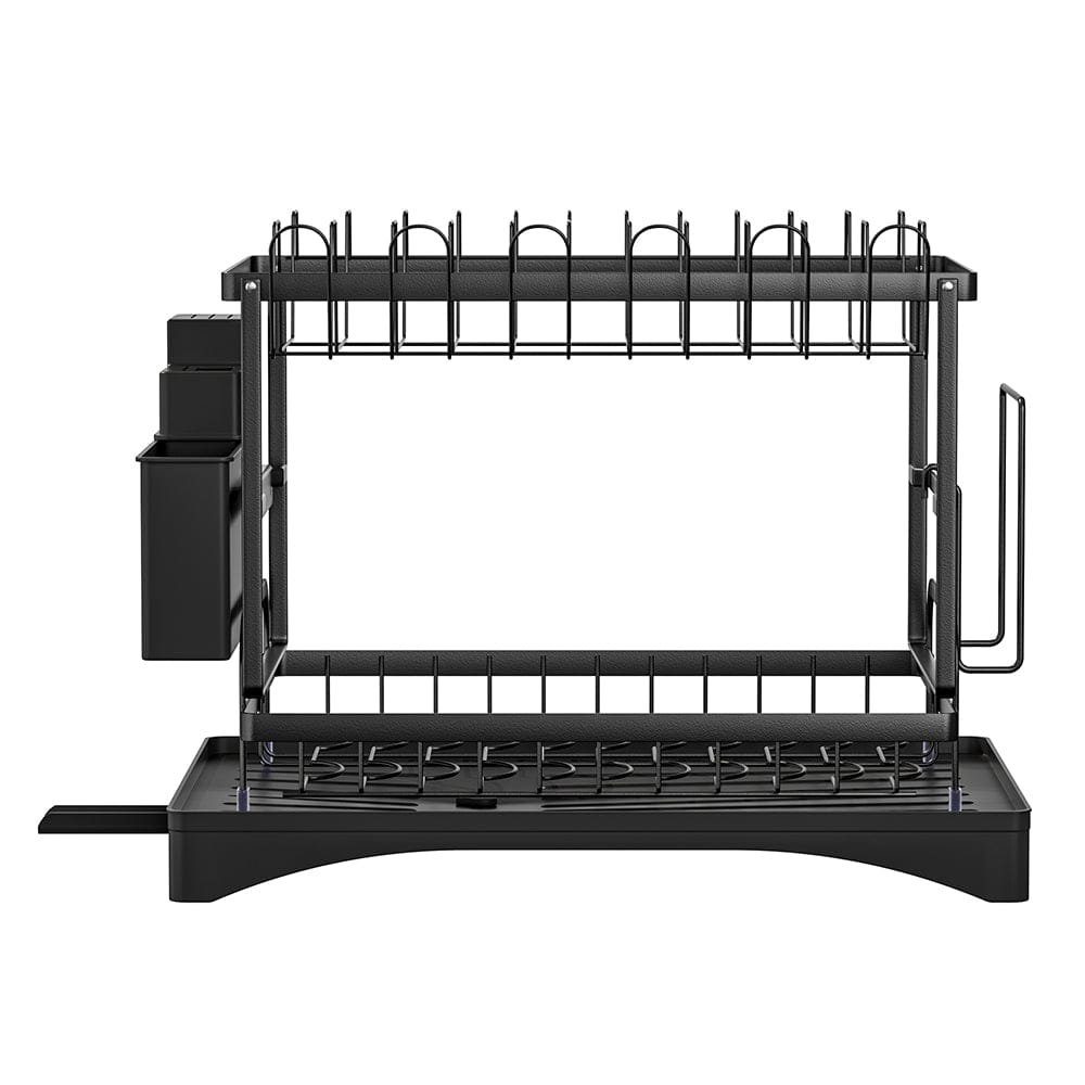 Cefito Home & Garden > Kitchenware > Dish Racks Cefito Dish Rack Expandable Drying Drainer Cutlery Holder Tray Kitchen 2 Tiers