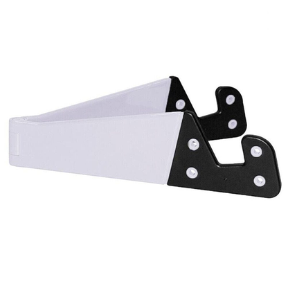 Charged White Universal Foldable Adjustable V Shape Desk Stand Holder For Mobile Phone Tablet