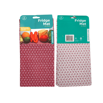 Chef's Companion 2pk Mat Fridge Shelf Drawer Liner w design 30x60cm 210gsm Home Kitchen