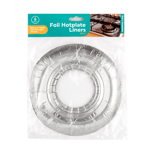 Chef's Companion 6Pk 19.5cm Round Stove Burner Cooktop Aluminum Foil Hotplate Liners Cover