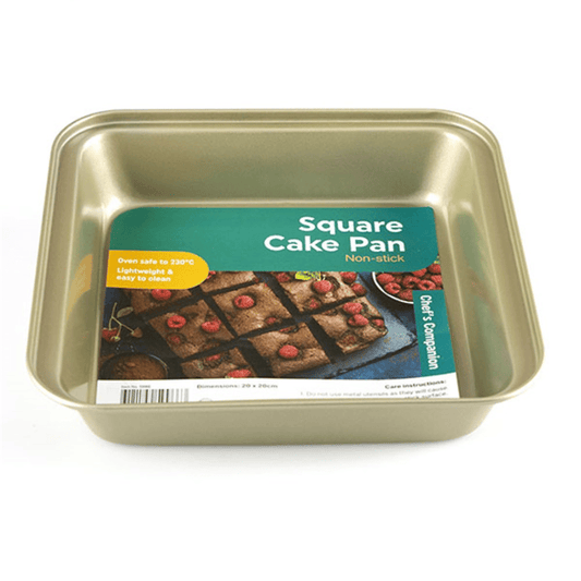 Chef's Companion Cake Pan Baking Pan Square Non-stick Champagne Col 23x22x5cm Kitchen Bake Cake Bakery