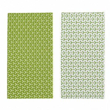 Chef's Companion Green/White 2PK Fridge Mat Shelf Drawer Liner 30x60cm Non Slip Kitchen Refrigerator Protector