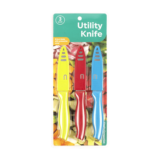 Chef's Companion Knife set 3 Pack Kitchen Utensils Tool Knife Set Food Prep Kitchen Tools Assorted Colours