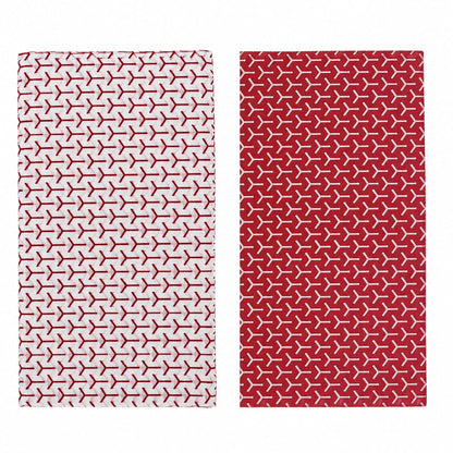 Chef's Companion Red/White 2PK Fridge Mat Shelf Drawer Liner 30x60cm Non Slip Kitchen Refrigerator Protector